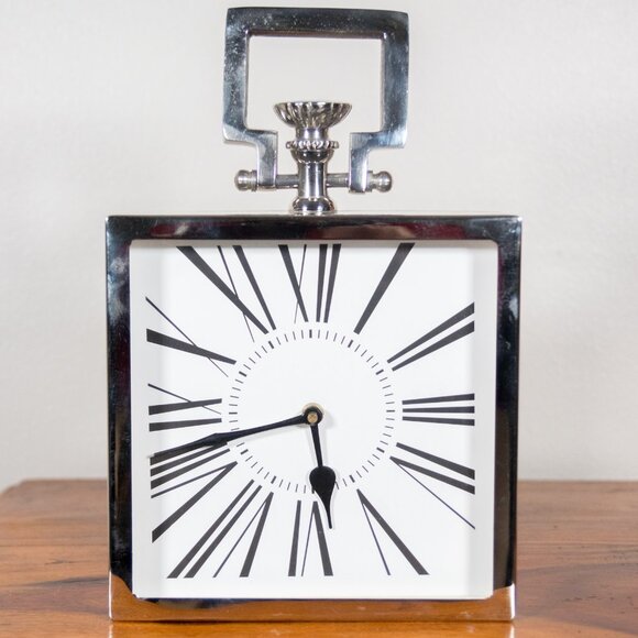 Lunchbox-Sized Metal Fashion Clock - Picture 1 of 1